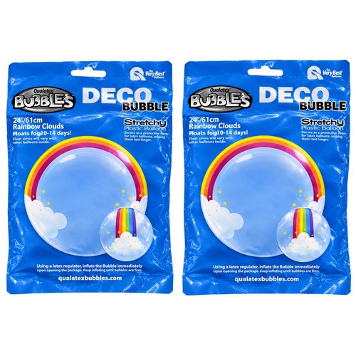 Qualatex rainbow clouds - 24”,