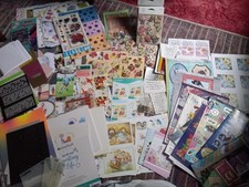 Massive Assorted CardMaking , Card, Papers, Pencils, Dies Decoupage, Peel-Offs,