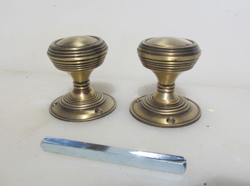 Brass door knobs handles - brass,