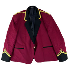 British Army Jacket Burgundy