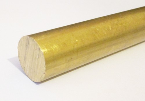 Brass round bar - round, 6"