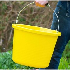 Red Gorilla Heavy Duty Extra Strong Builders Tradesman Bucket 15 Litre Yellow