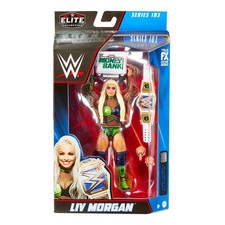 WWE Liv Morgan Elite Series 103 GREEN Womans champion Wrestling figure WATCH ME