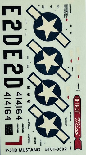 Decals mustang 51d - decals, monogram