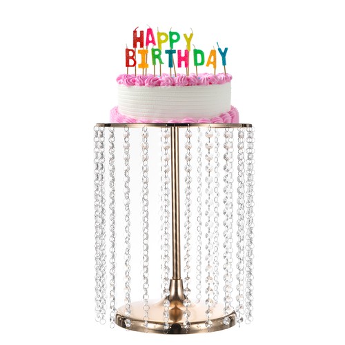 Metal cake stand with - cake,