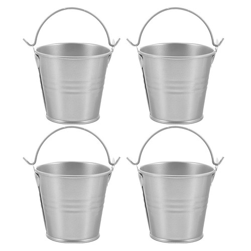 4pcs tin planters - planters, outdoor