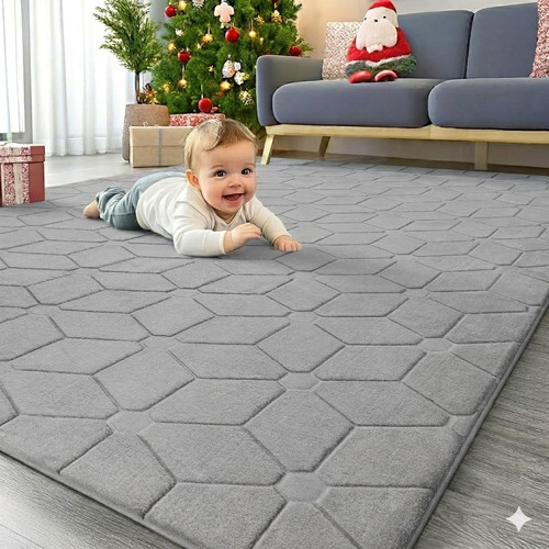 Large geometric rug - geometric, living