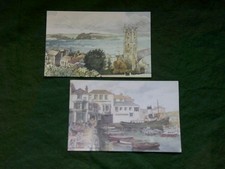 FALMOUTH Cornwall Art card X2