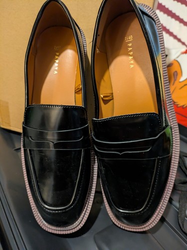 Ladies papaya black patent - ladies,