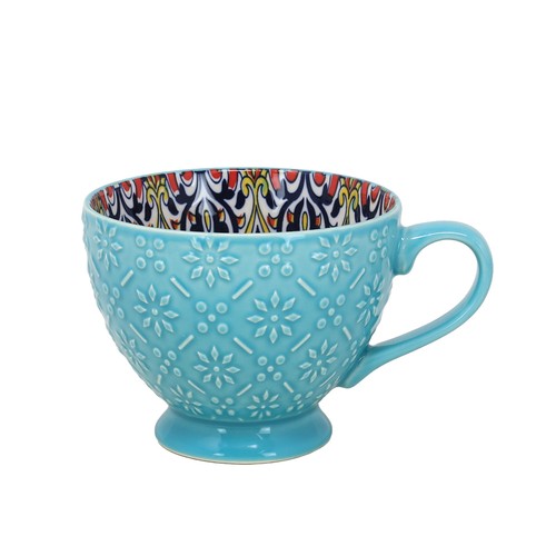 Blue mug 350ml ceramic - ceramic, coffee