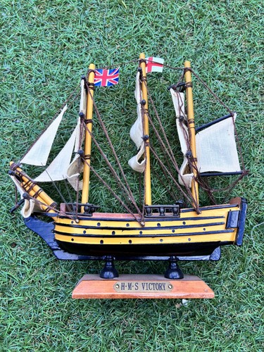 Hms victory wooden model ship - hms,