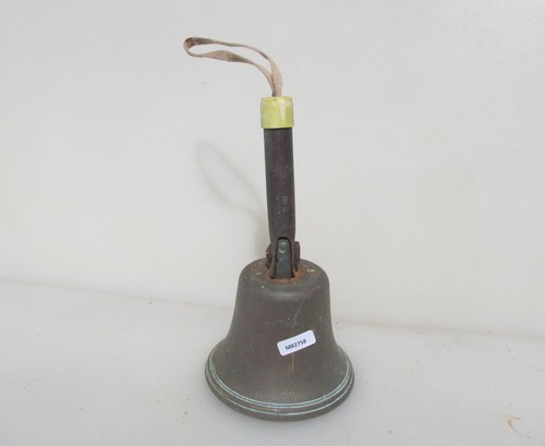 Vintage brass hand bell old - brass,