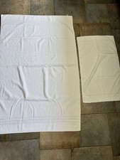 WHITE BATH SHEET & HAND - Super Large - 100% Cotton - Ex Hotel Stock