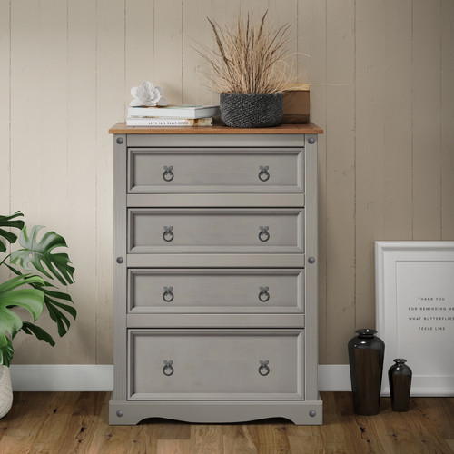 Corona chest drawers grey - of,