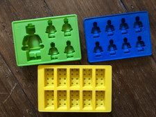 Joyoldelf Lego silicon chocolate moulds x3