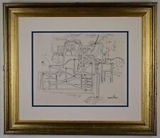 Estate auction, Vermont. Ink illustration by listed artist Bernadine Custer 1940