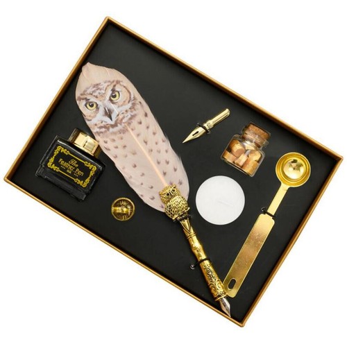 Luxury owl feather quill - owl,