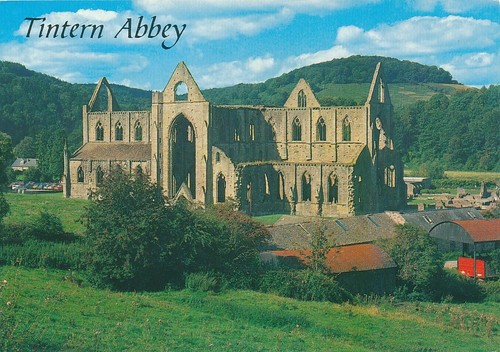 Old postcard tintern abbey - tintern,