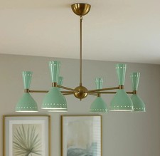 Huge Italian Chandelier Style Stilnovo Mid Century - Arms Sputnik Ceiling Light.
