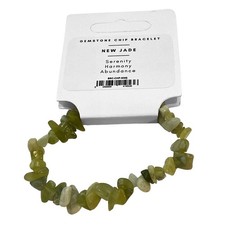 Gemstone chip stretch bracelet - chip,