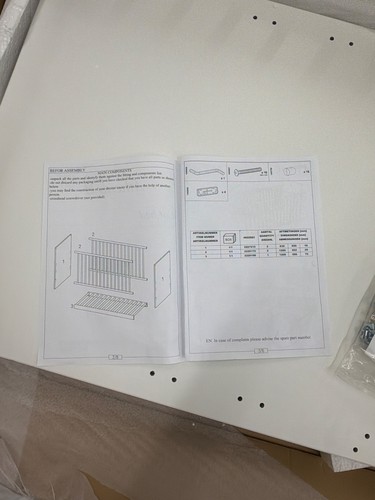 Athena cot bed white - cot, –