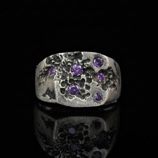 Amethyst Vintage Signet Ring