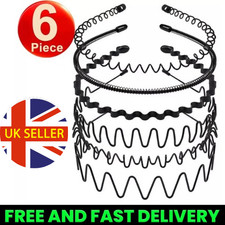 Black Metal Sports Hairband