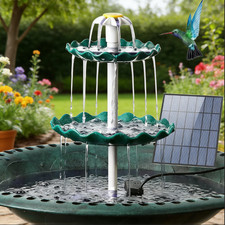 Solar pump bird bath - bird,