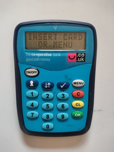 Bank card reader - co-op,