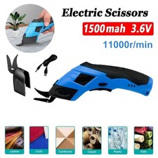 Electric Scissors Cordless Cutter PVC Leather Carpet Cardboard Handheld USB New