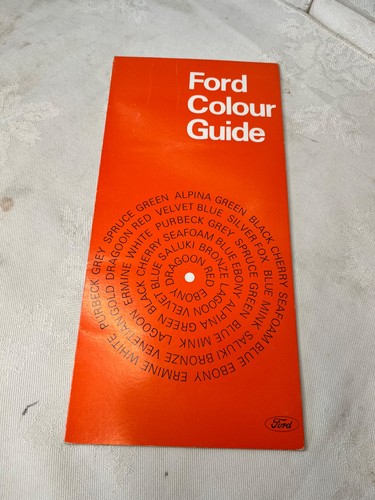 Original ford colour chart - original,
