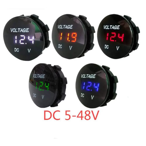 12v led digital voltmeter - led,