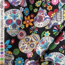 SUGAR SKULLS 100% Cotton