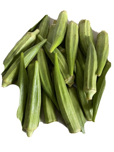 Whole fresh okra 20 fingers - -,