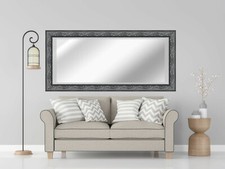 X LARGE Pewter Mirror Framed Mirror Ornate Elegant Decorative Wall Mirror VERONA