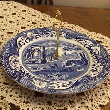 spode blue italian cake stand 10”