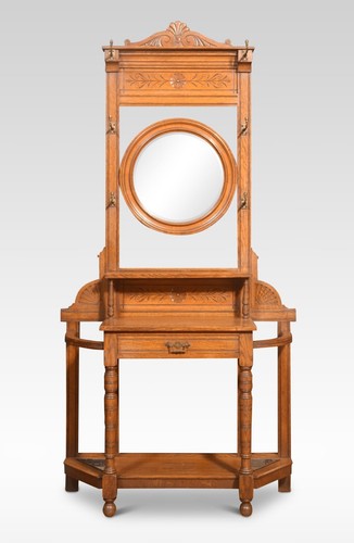 Antique oak hall - oak, |