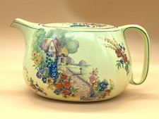 1930's Royal Winton Pottery English Country Cottage Garden teapot. 301262.