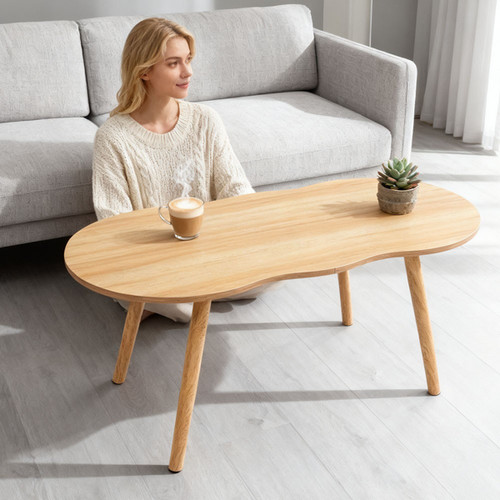 Solid wood coffee table - table, modern