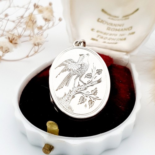 Victorian bird etched - victorian,