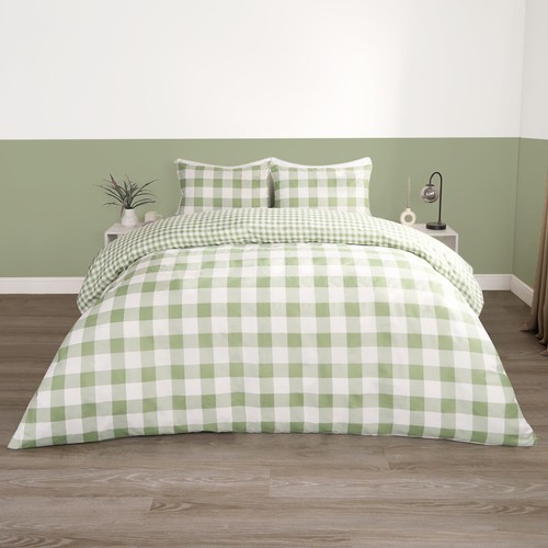 King sized check - sized, duvet