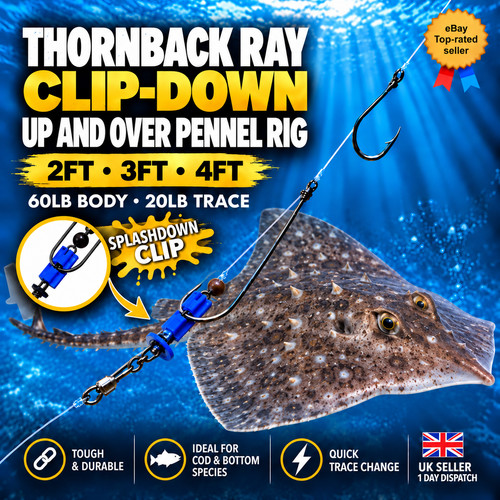Sea rigs thornback - thornback, clip