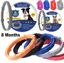 Adjustable Anti Flea & Tick Collar 8 Months Protection for Pets Cats & Dogs S,L