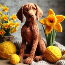 Luxury vizsla birthday card - luxury,