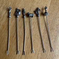 6 Antique Spanish Silver