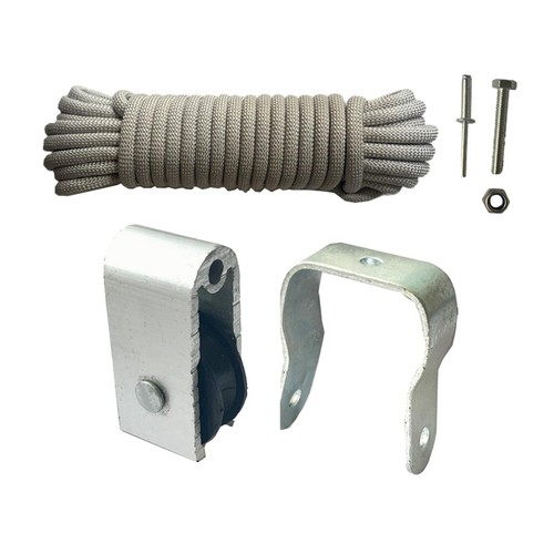 Extension ladder rope pulley - ladder,
