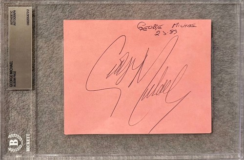 George michael signed - george,