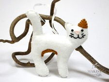 Handmade Felt Cat Ornament