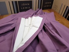 John Lewis MTM W92 x D98cm Villa Nova Seville Pinch Pleat Curtains RRP £340