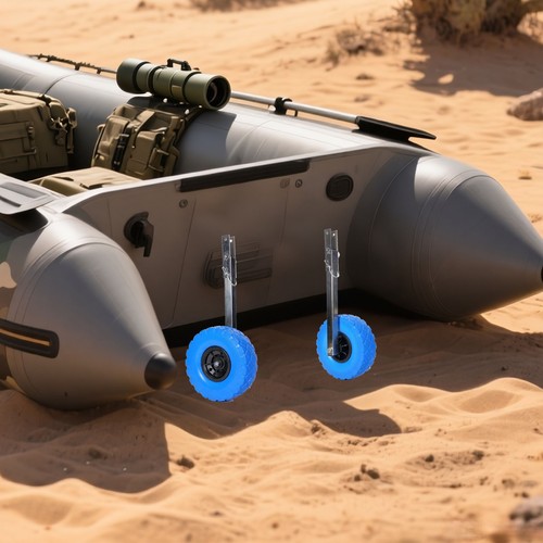 Inflatable boat transom - boat, wheels